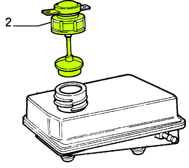 Sealing cap, brake fluid cap (9940102), FIAT / Lancia original